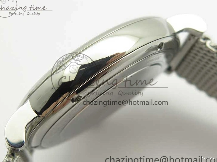 MIROTIME 0327 Breathable Portofino IW356501 SS V3 MK 1:1 Best Edition White Dial Gold Markers On SS Mesh Bracelet MIYOTA 7197